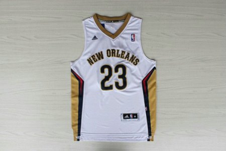 Maillot De Basket New Orleans Pelicans Anthony Davis 23 Tissus Sportif Fans Edition Blanc